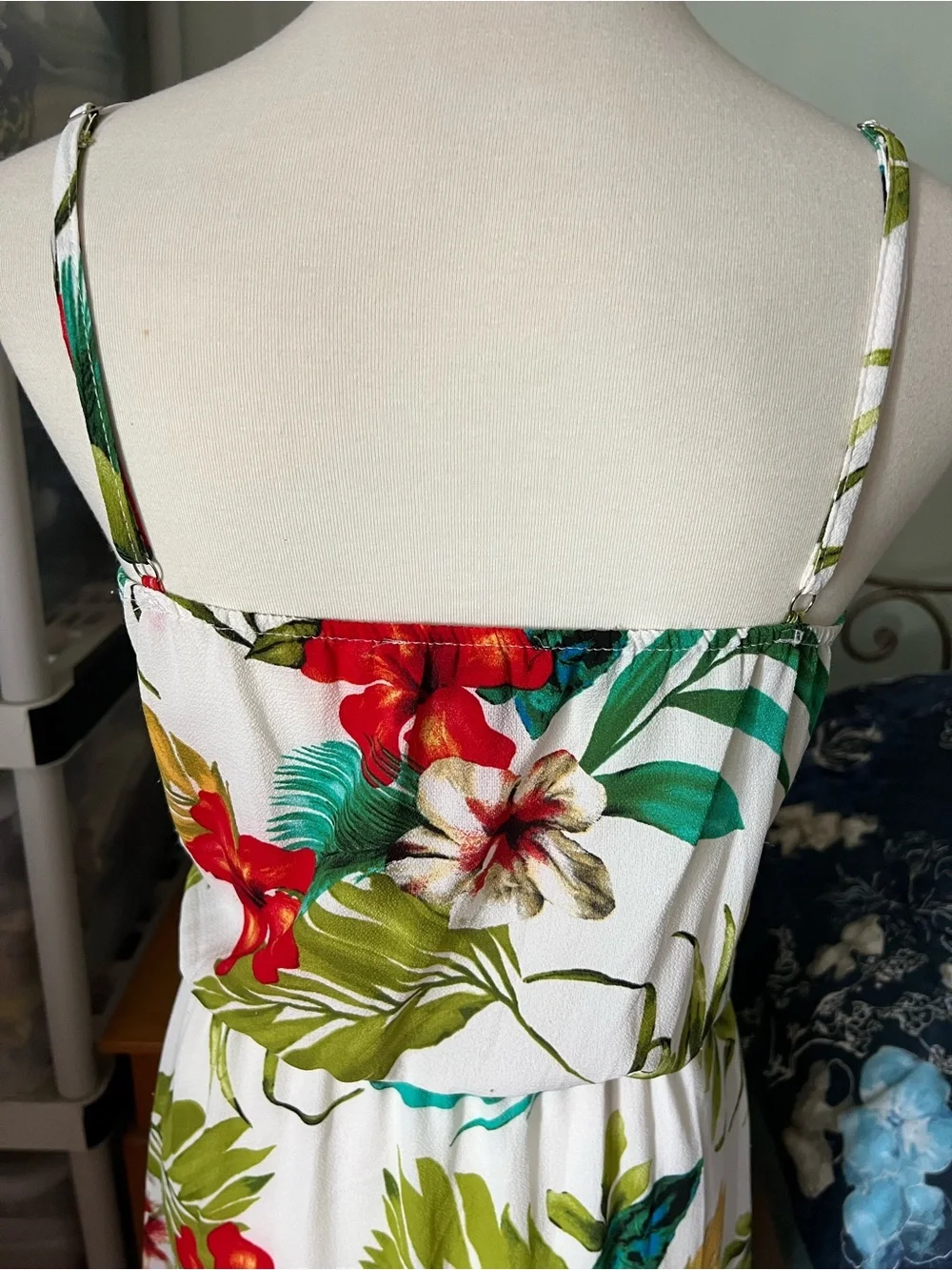 See You Monday Medium Spaghetti Strap Floral Multicolor Wrap Maxi Dress